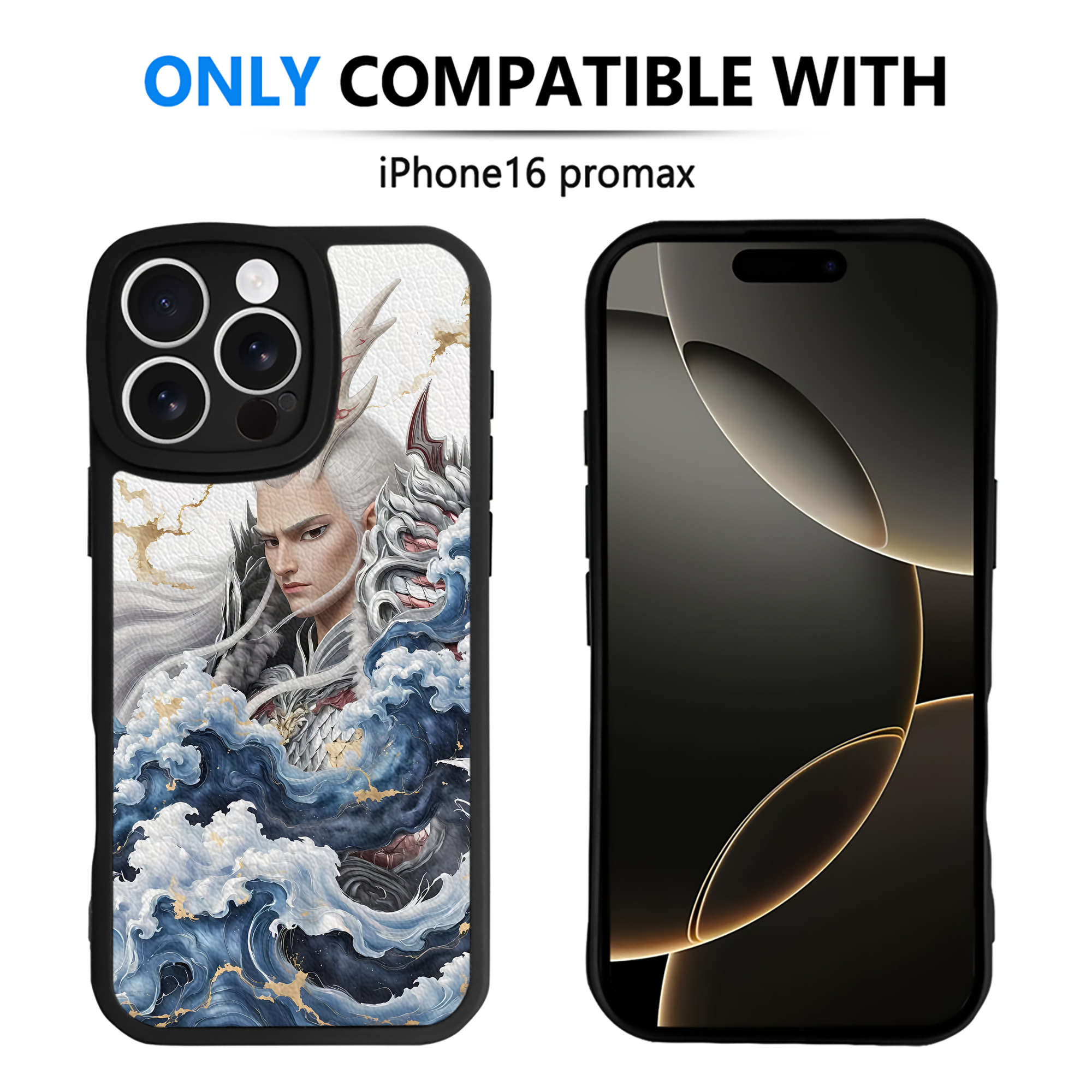 （画像用） Ne Zha 2 ナタ 魔童の大暴れ 【iPhone 16シリーズ対応】シリコンスマホケース（レザー調） 材質：シリコン